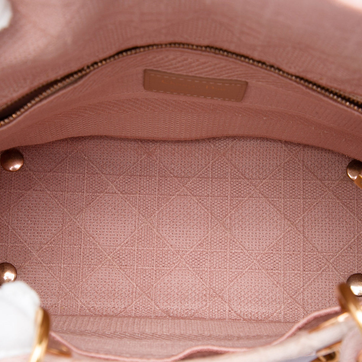 Dior Medium Embroidered Canvas Cannage Lady D Lite