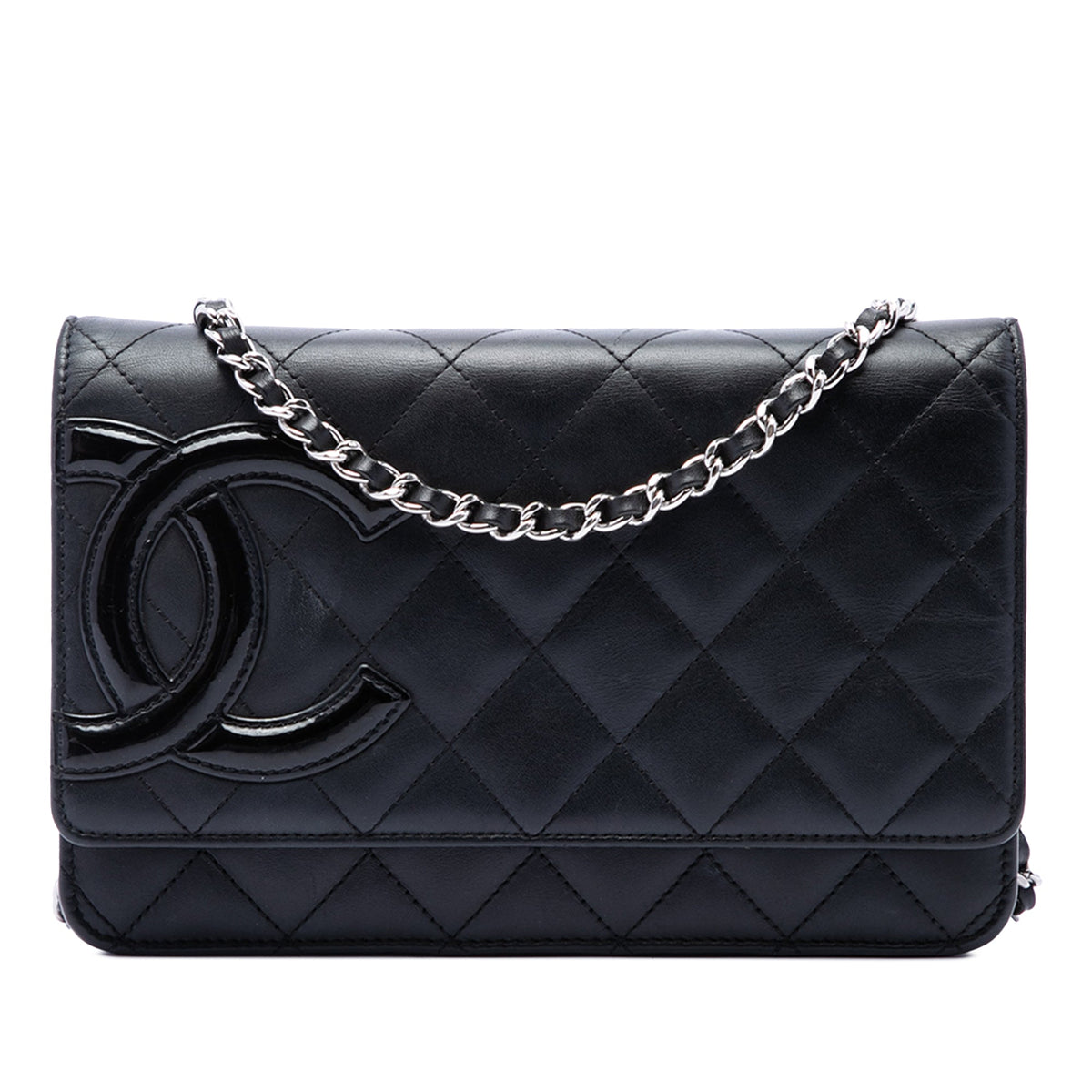 Chanel Quilted Lambskin Cambon Ligne Wallet On Chain