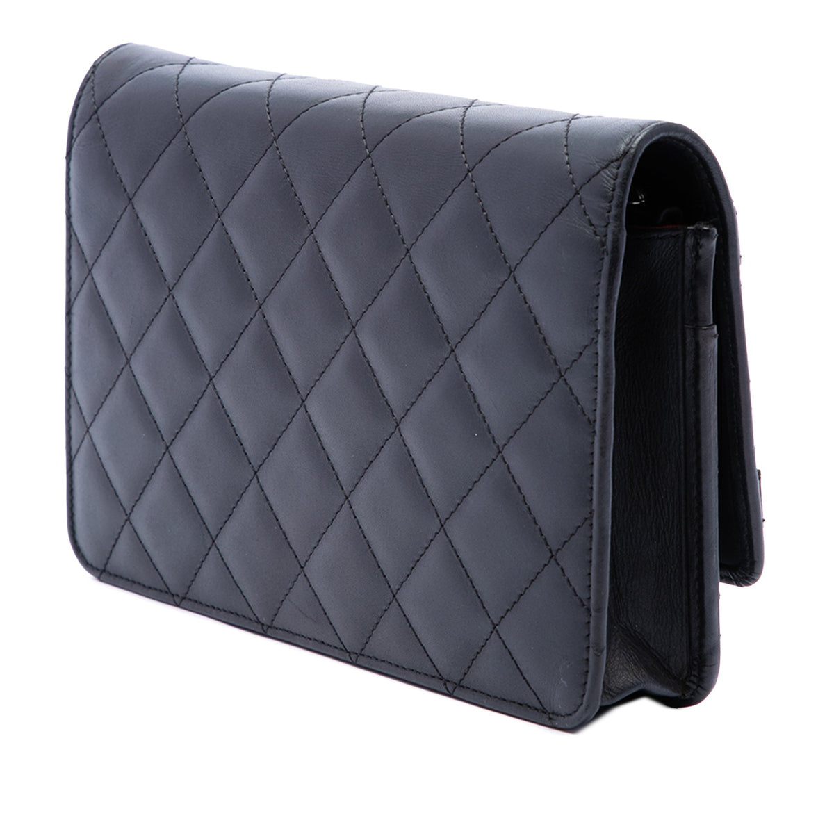 Chanel Quilted Lambskin Cambon Ligne Wallet On Chain