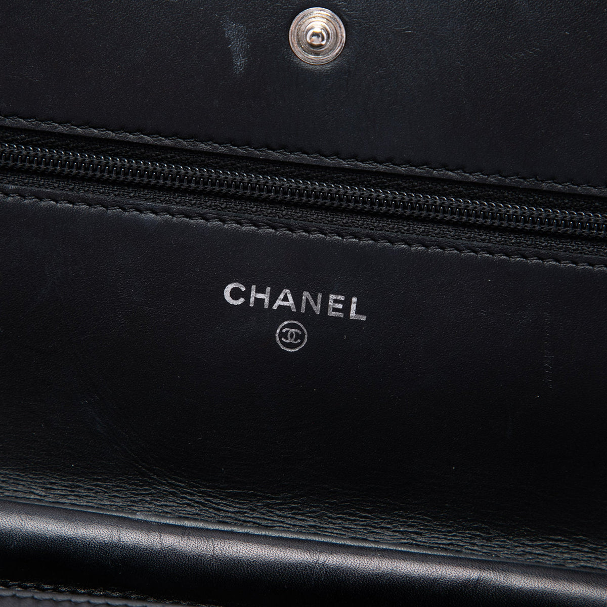 Chanel Quilted Lambskin Cambon Ligne Wallet On Chain