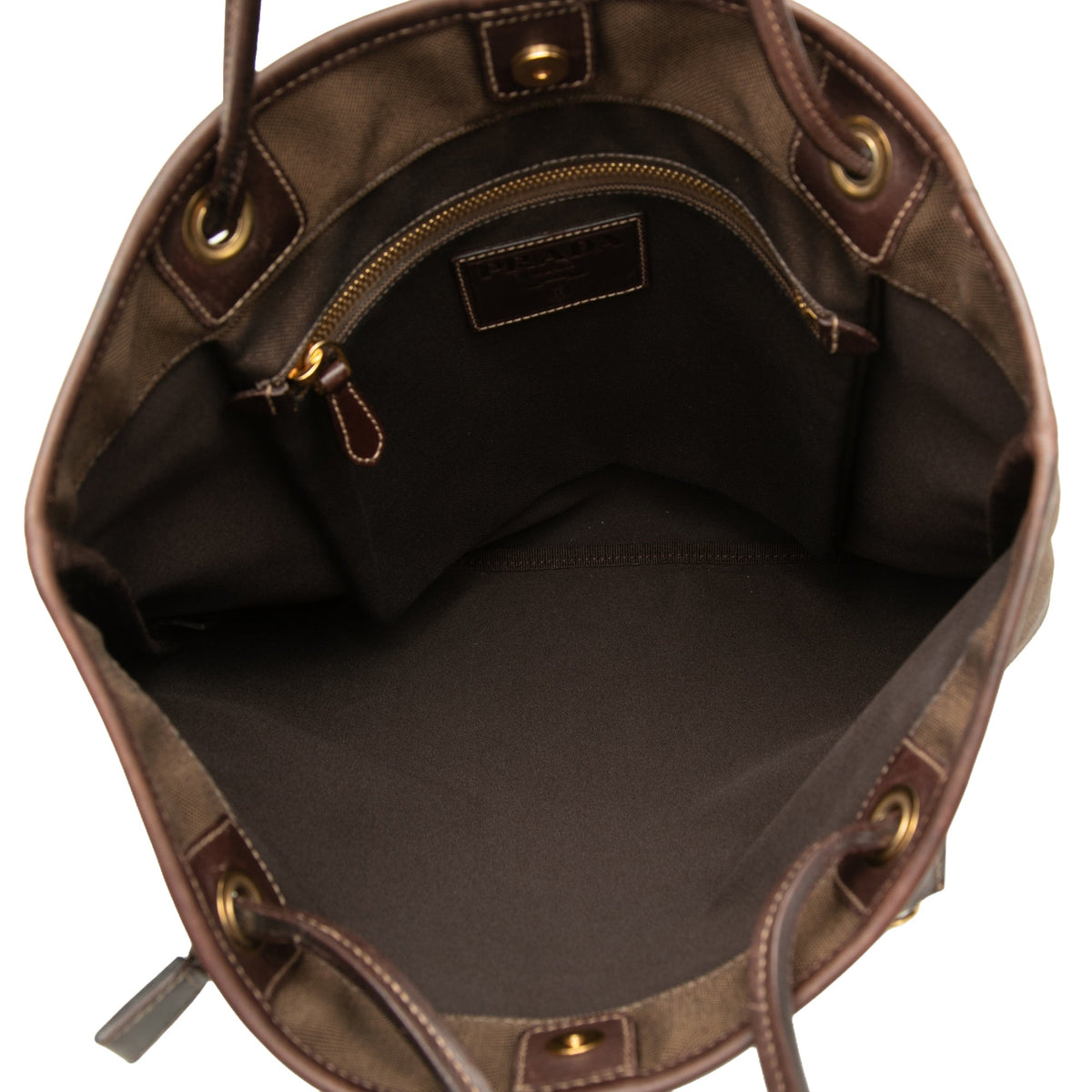 Prada Canvas Canapa Logo Tote