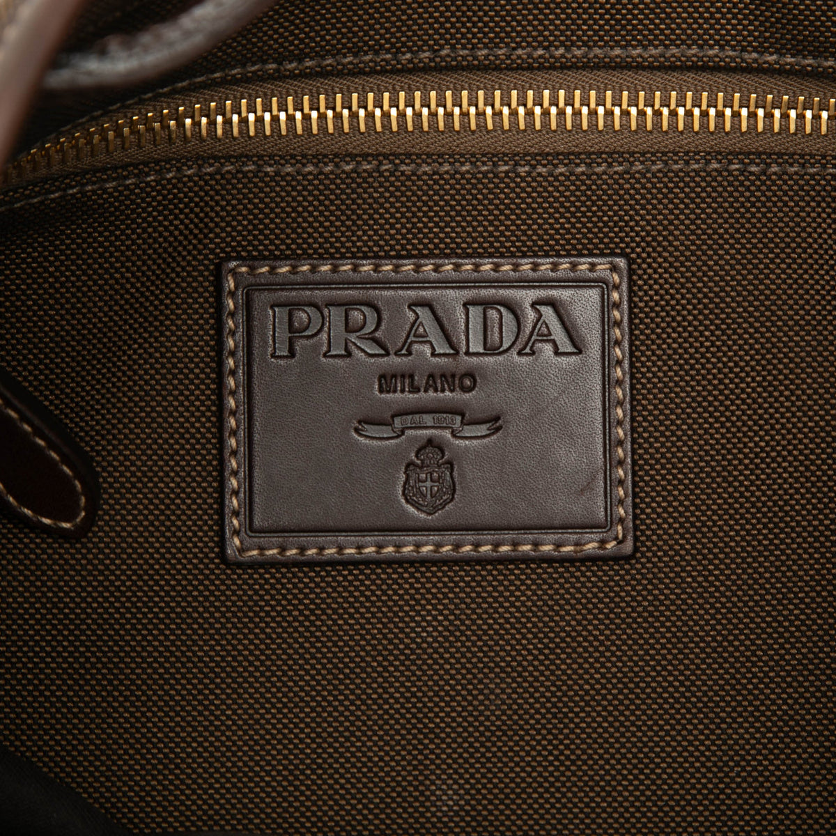 Prada Canvas Canapa Logo Tote
