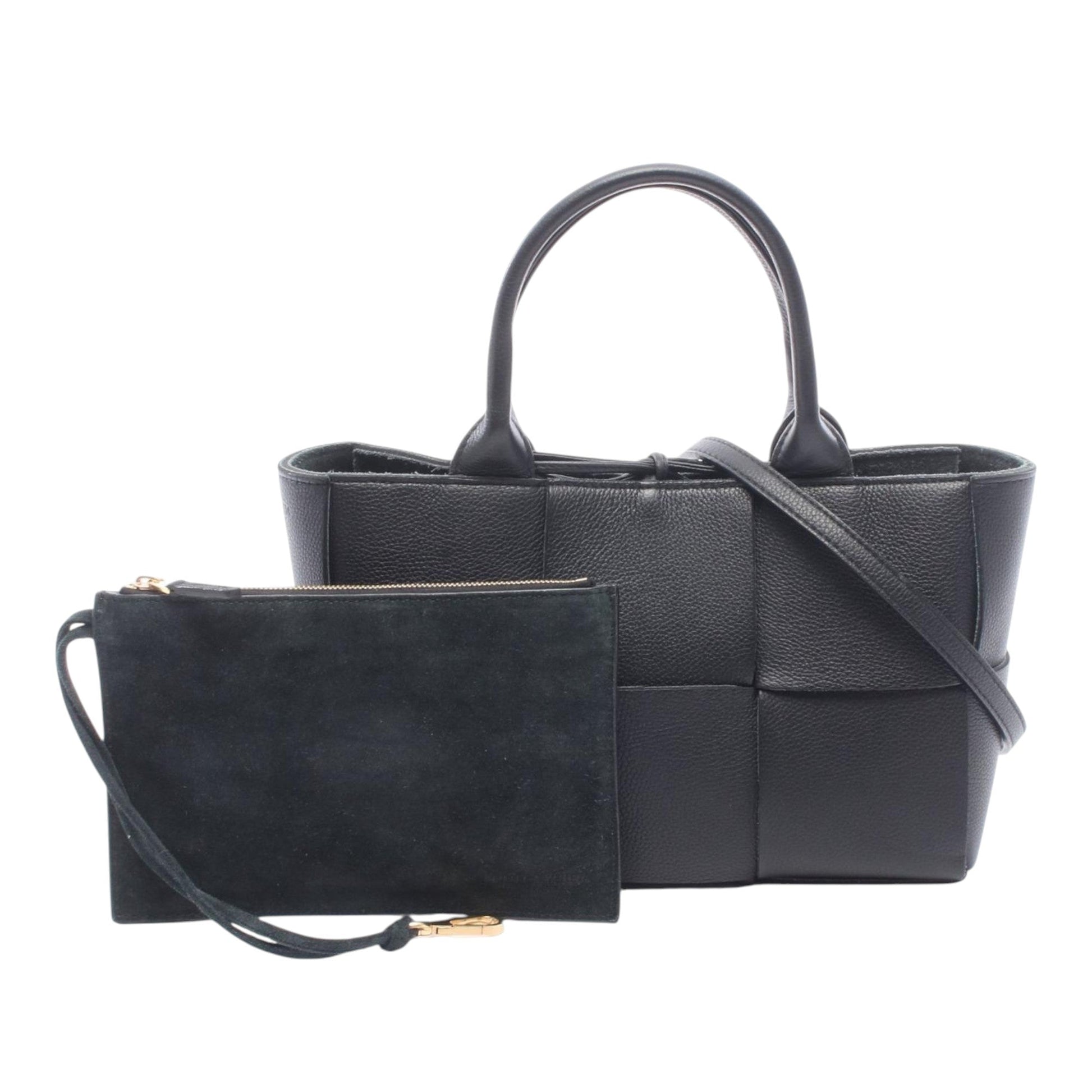 Bottega Veneta Mini Lambskin Intreccio Arco Tote