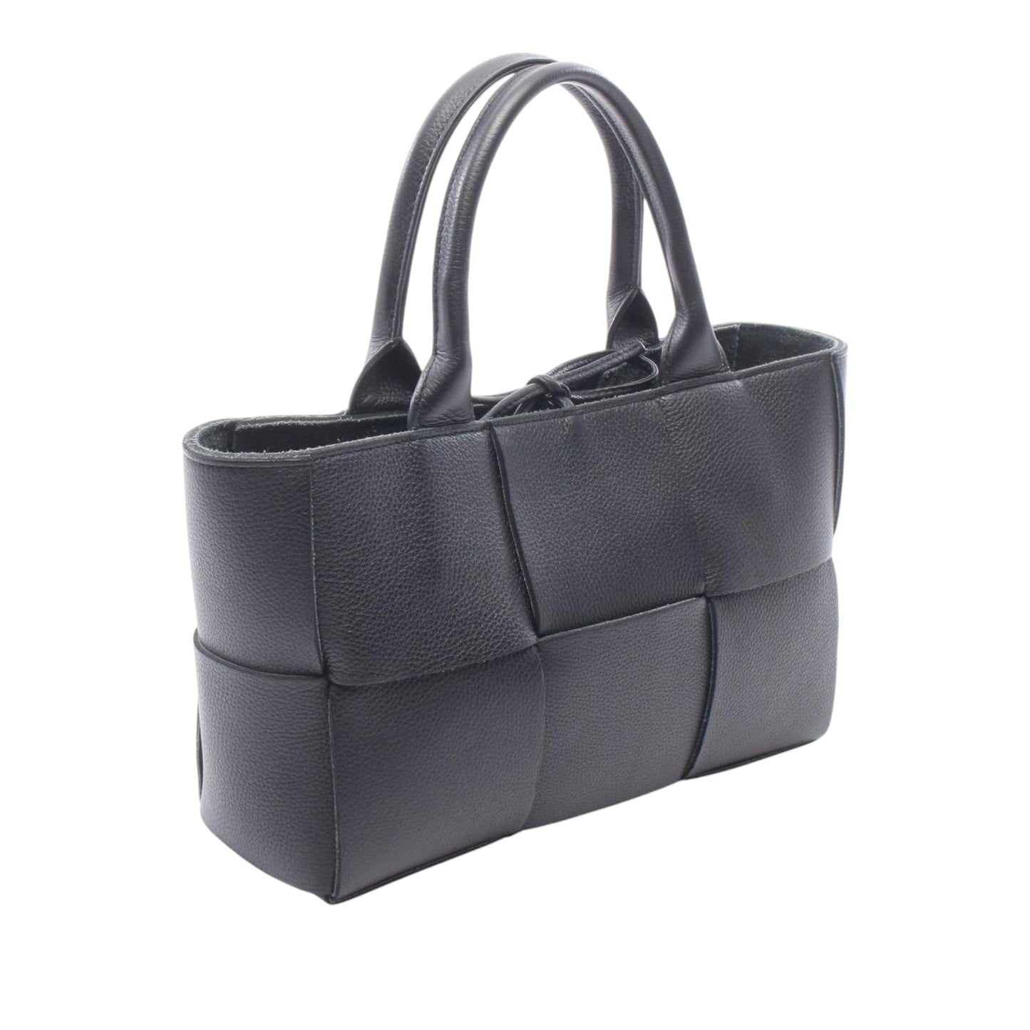 Bottega Veneta Mini Lambskin Intreccio Arco Tote