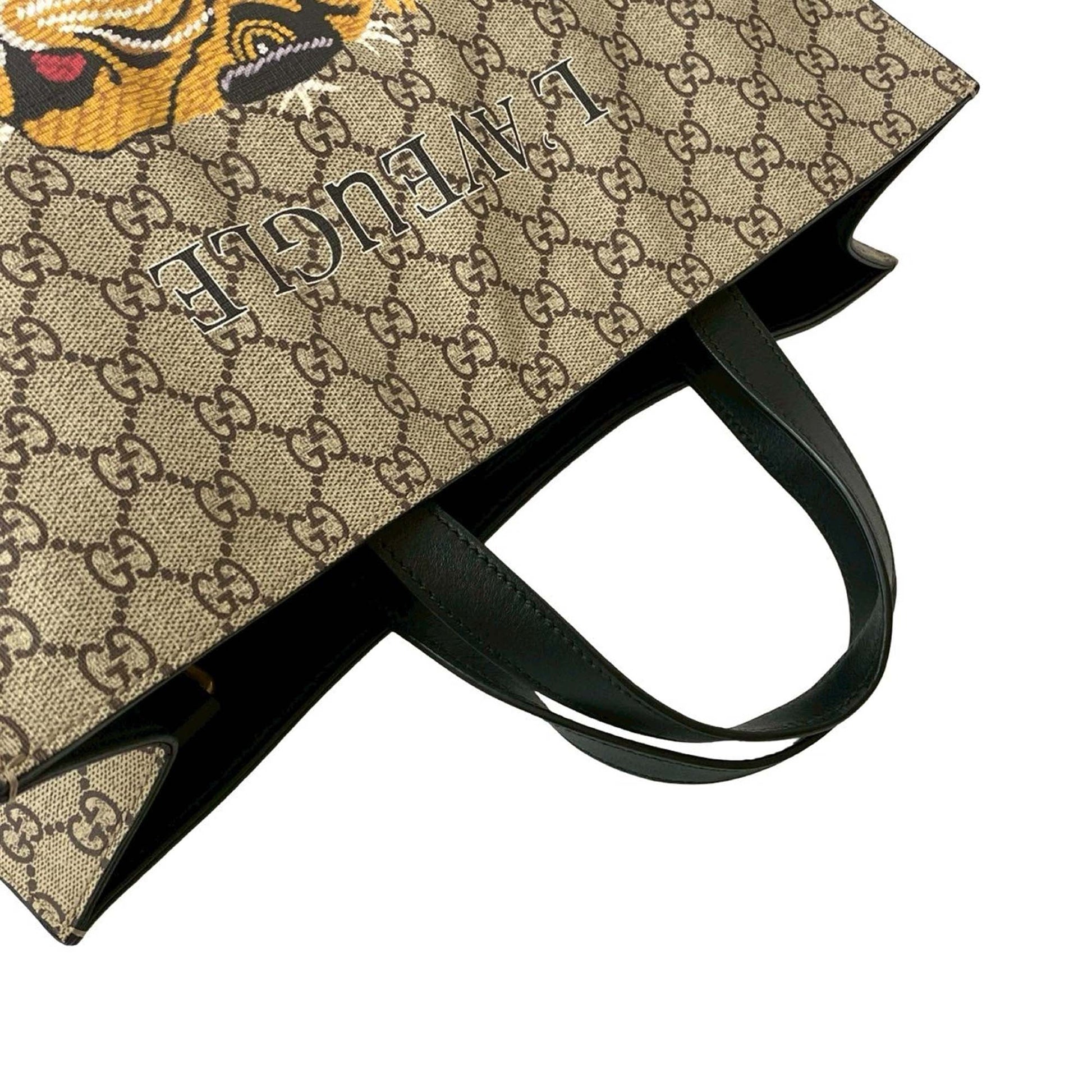 Gucci GG Supreme LAveugle Par Amour Convertible Tote