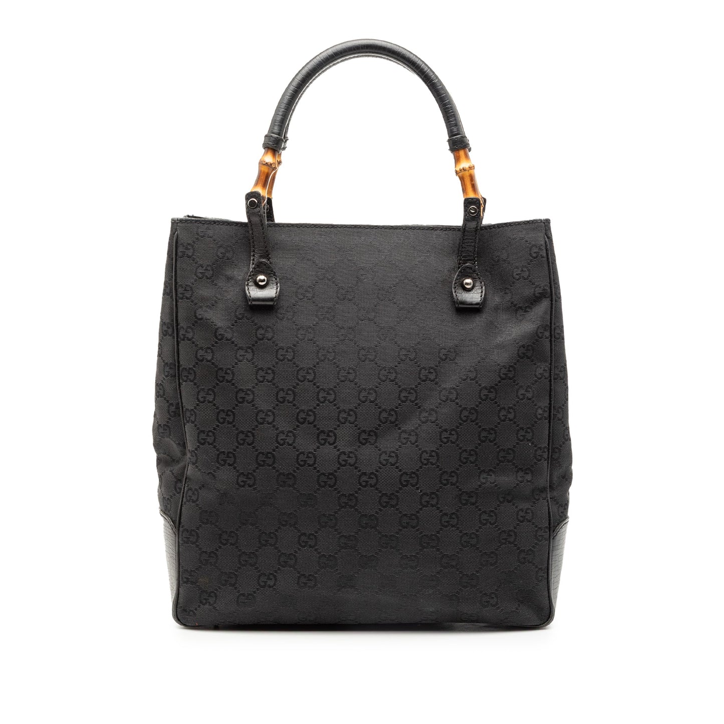 Gucci GG Canvas Bamboo Tote