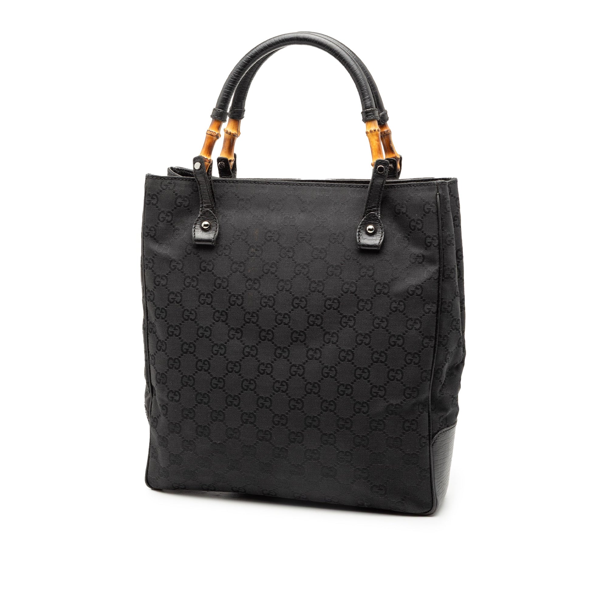 Gucci GG Canvas Bamboo Tote