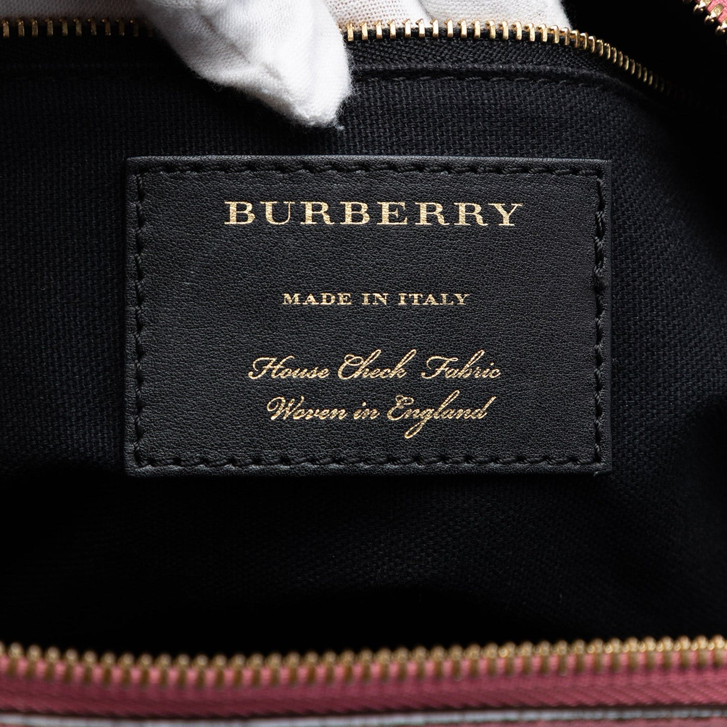 Burberry Medium House Check Canvas Derby Alchester Bowling Bag