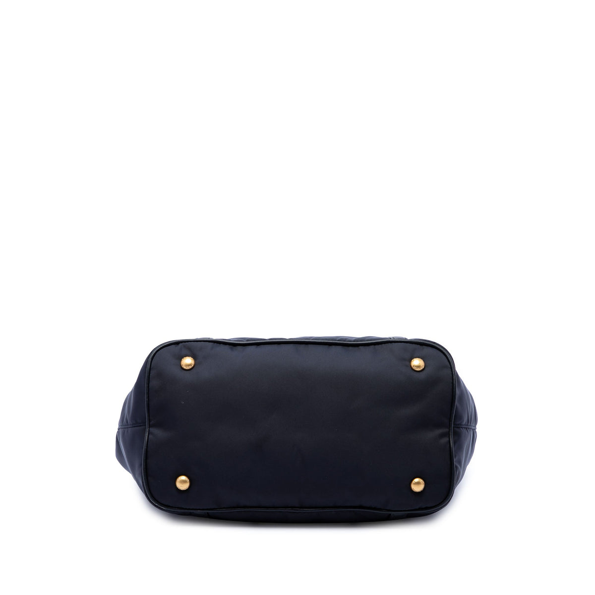 Prada Soft Calf Trimmed Tessuto Satchel