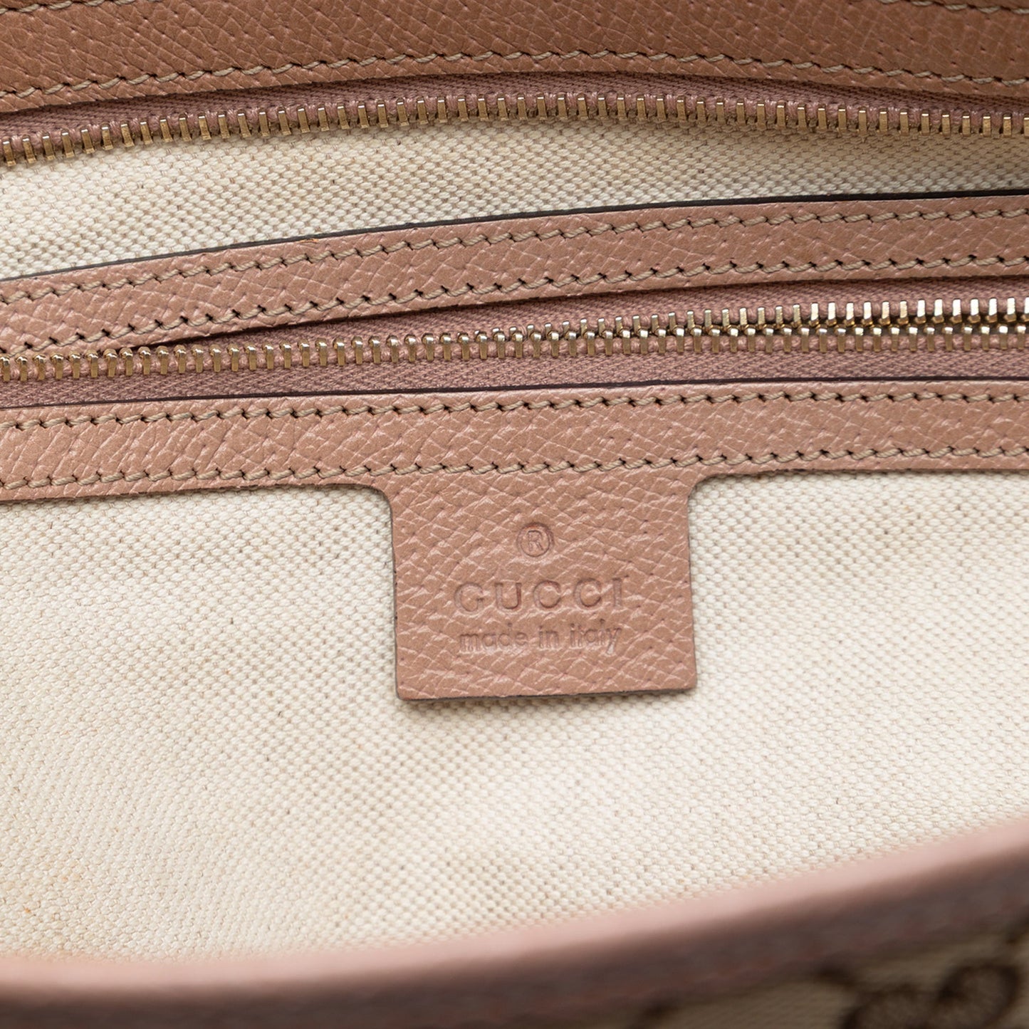Gucci GG Canvas and Leather Bree Tote
