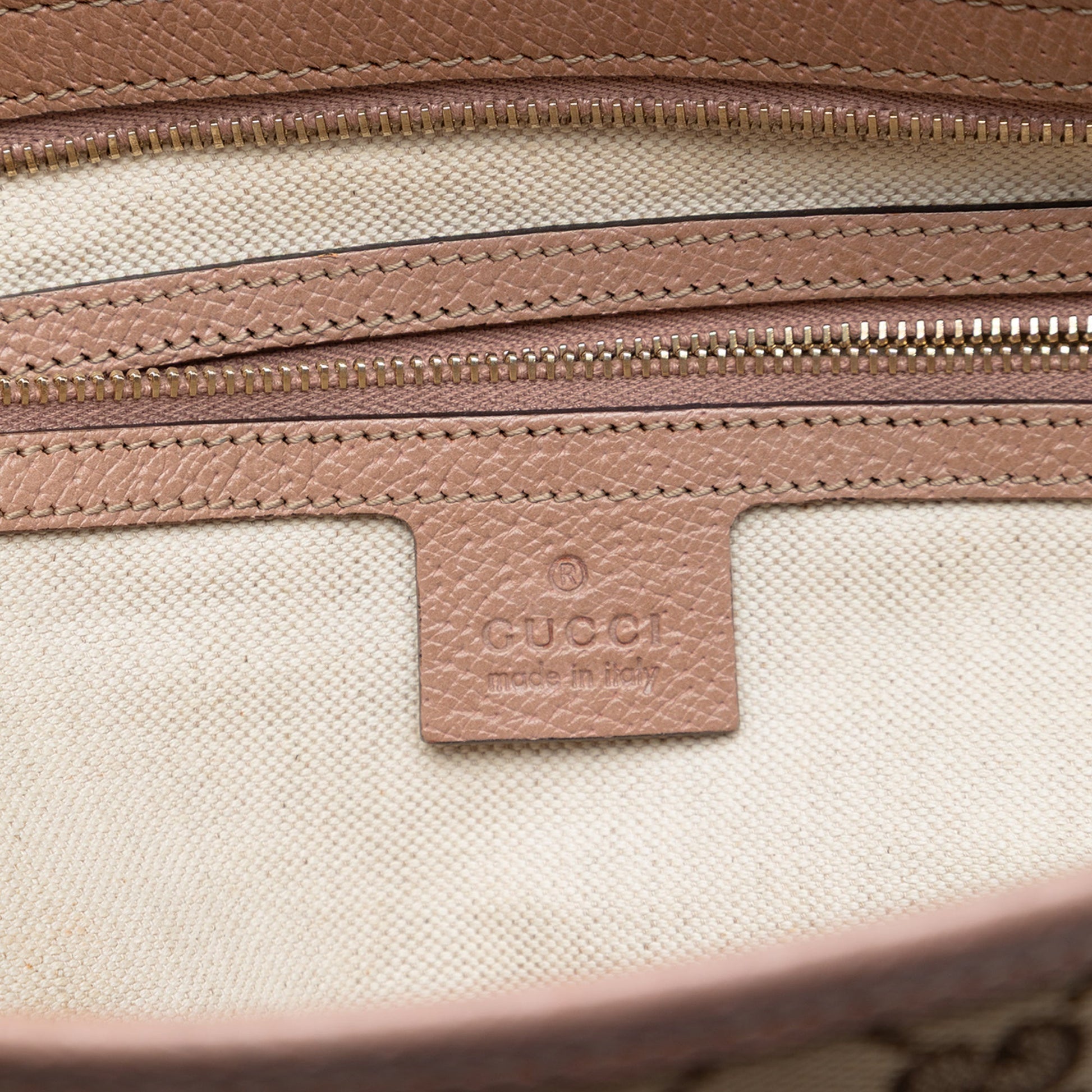 Gucci GG Canvas and Leather Bree Tote