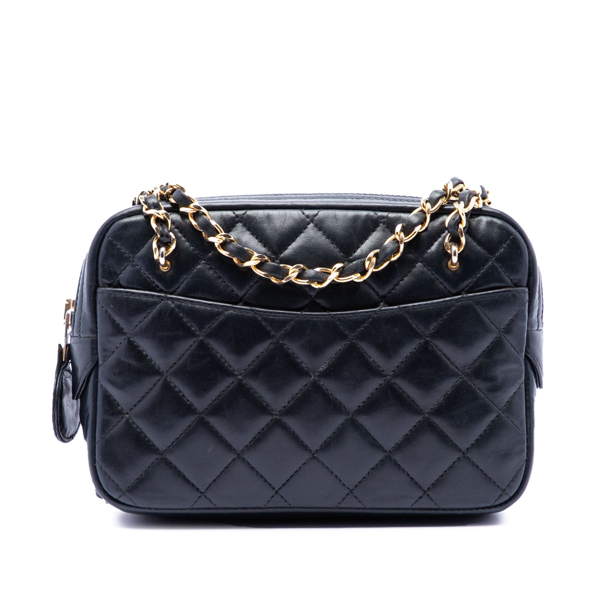 Chanel Mini CC Quilted Lambskin Pocket Chain Camera Bag