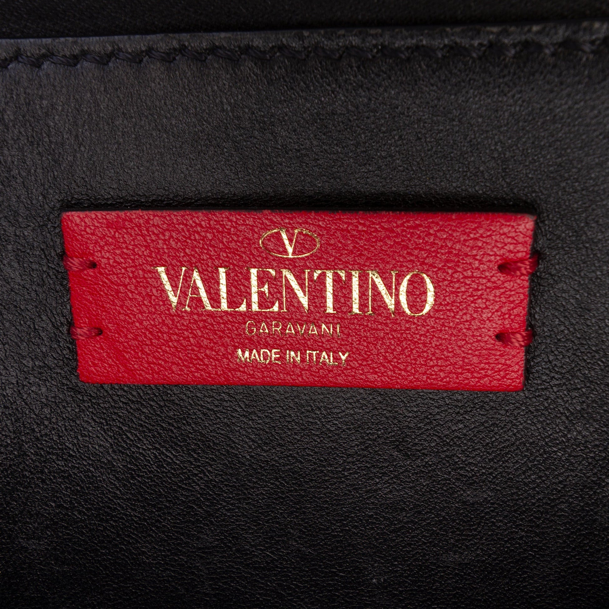 Valentino Medium Grained Calfskin VRing Top Handle Bag