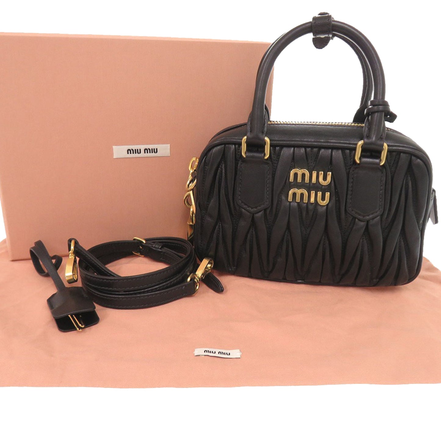 Miu Miu Small Matelasse Nappa Arcadie Satchel