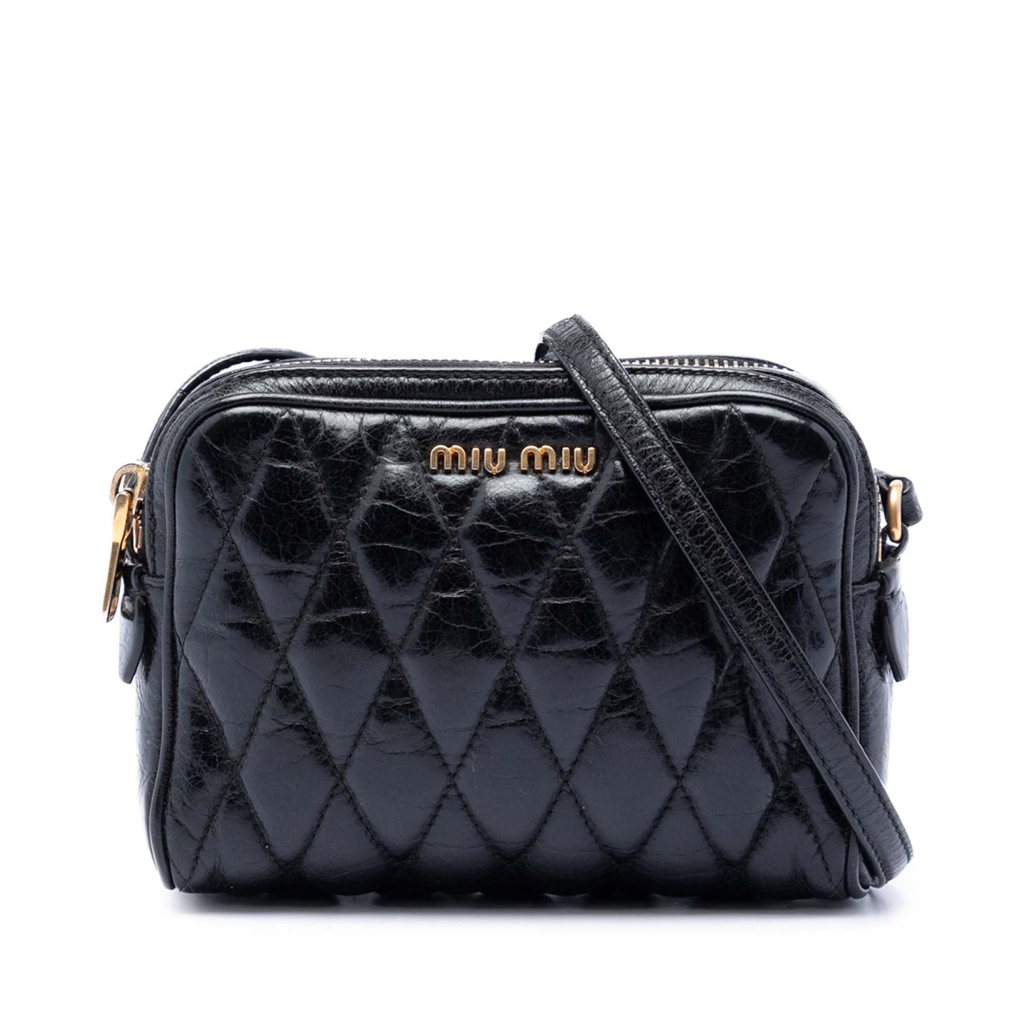 Miu Miu Matelasse Nappa Camera Crossbody