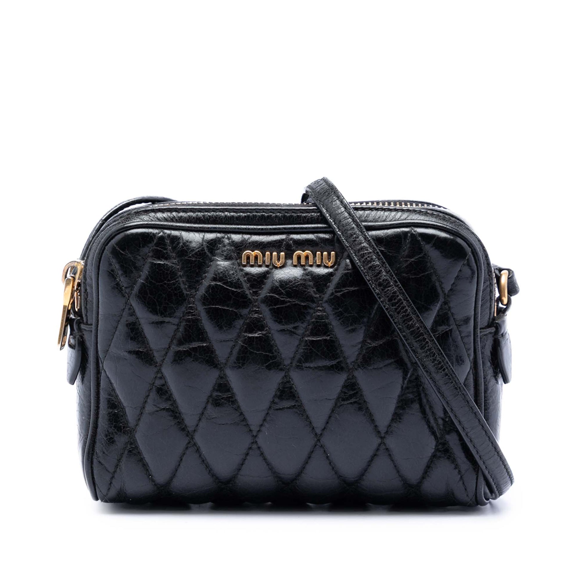 Miu Miu Matelasse Nappa Camera Crossbody