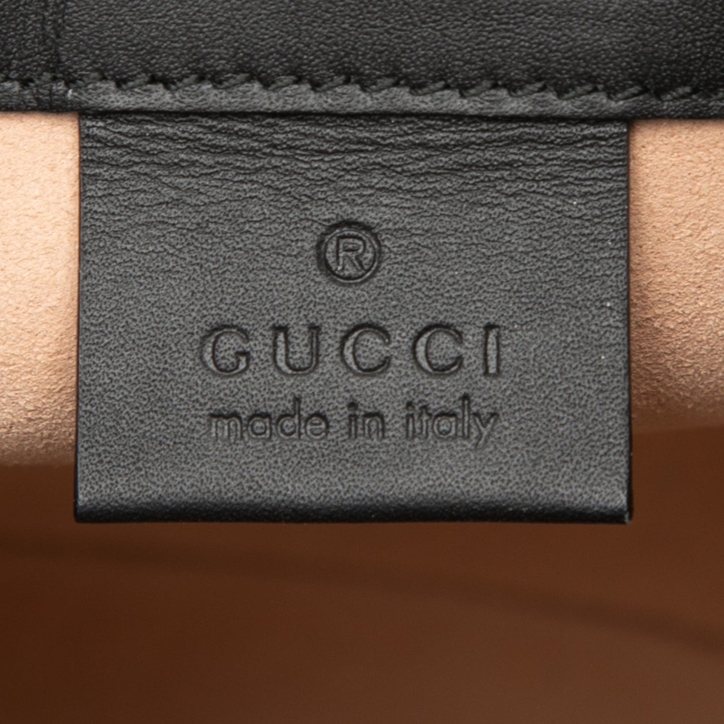 Gucci Mini Suede and Patent Web Ophidia Bucket Bag