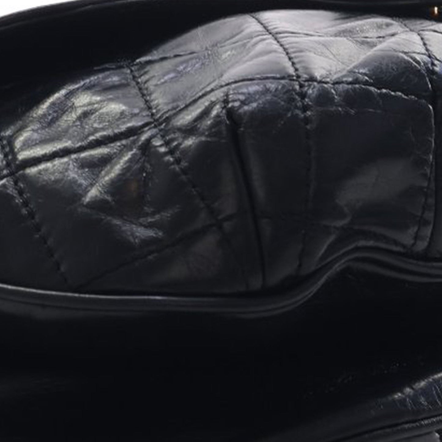Chanel Medium Quilted Glazed Calfskin Bubble CC Flap