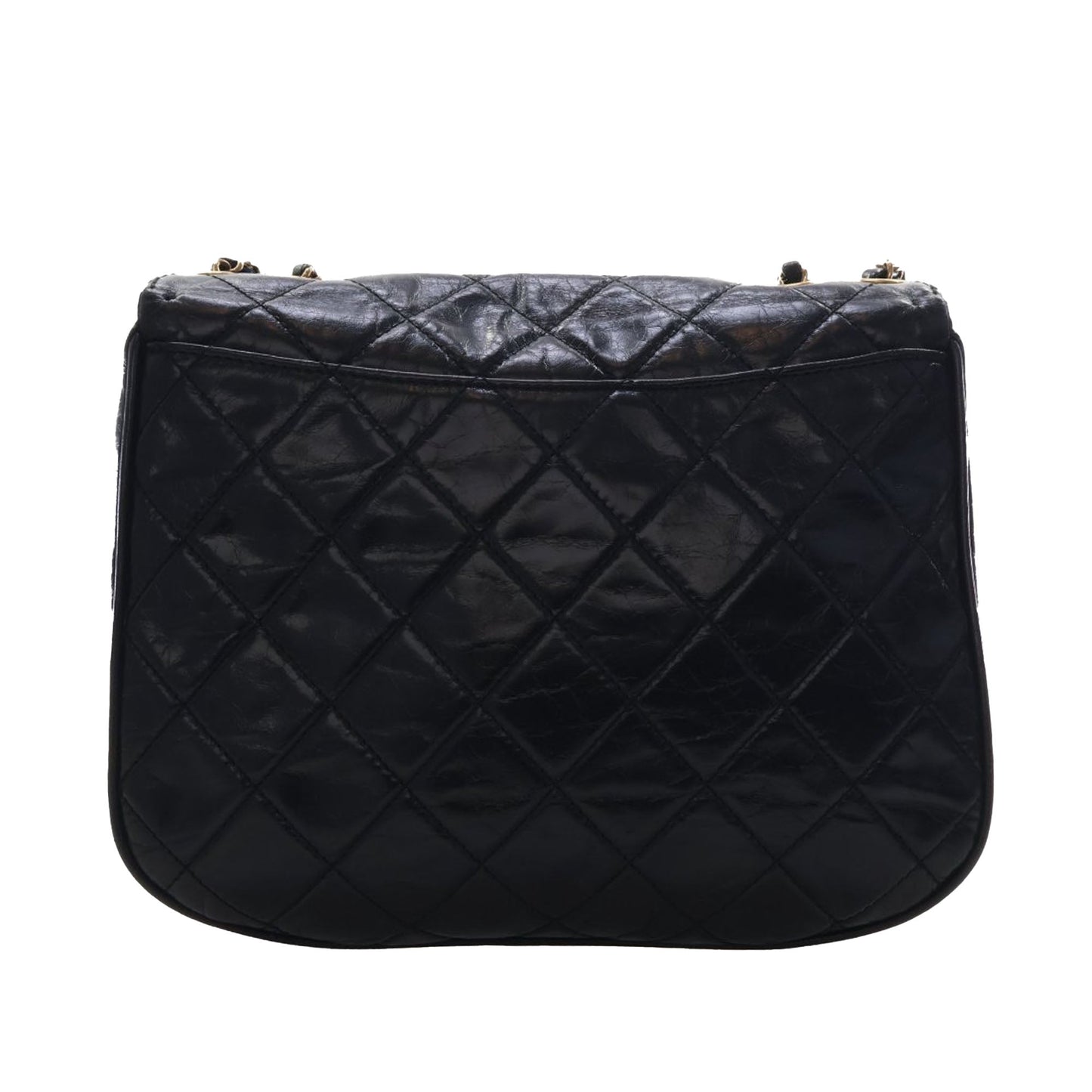 Chanel Medium Quilted Glazed Calfskin Bubble CC Flap