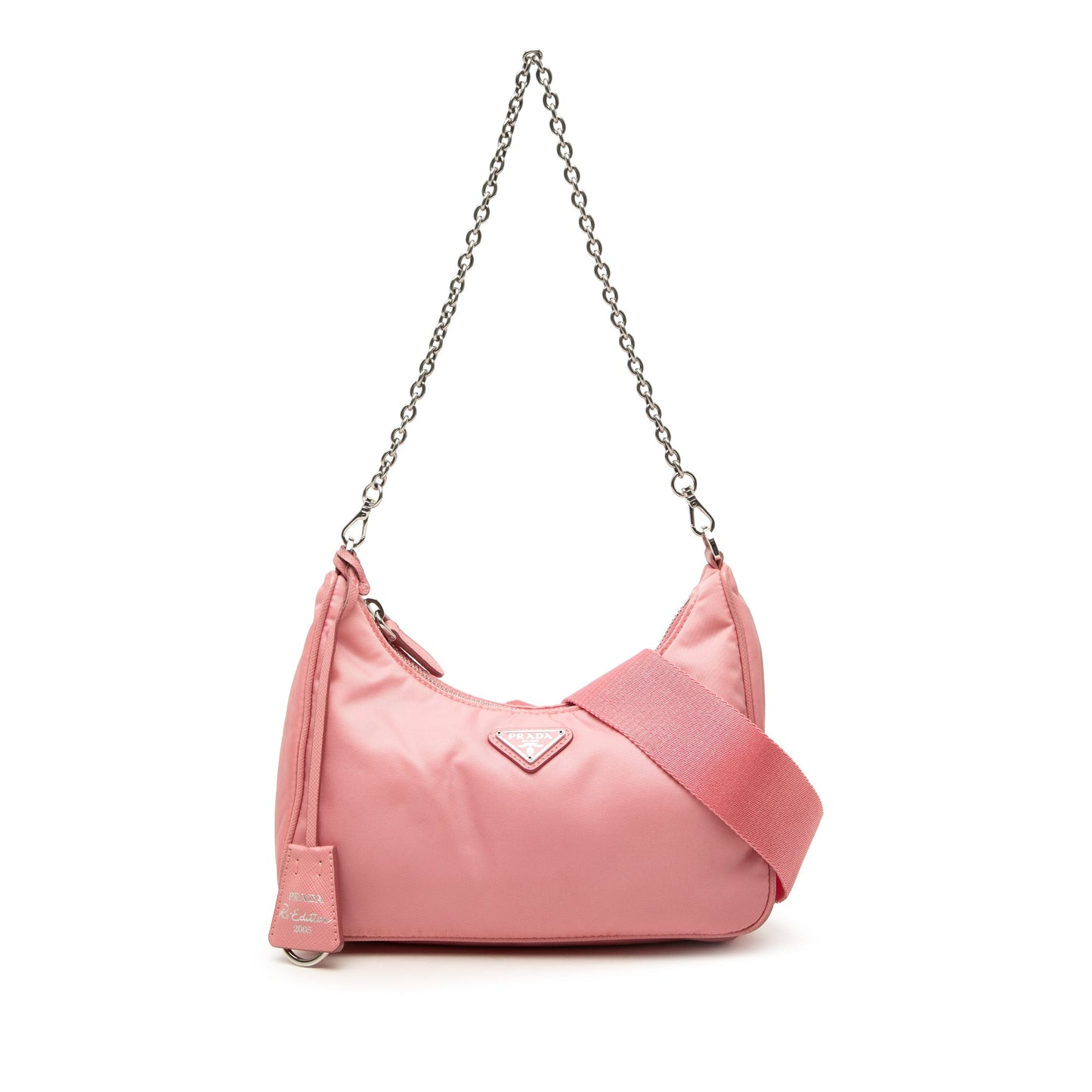 Prada Saffiano Trimmed Tessuto Re Edition 2005 Satchel