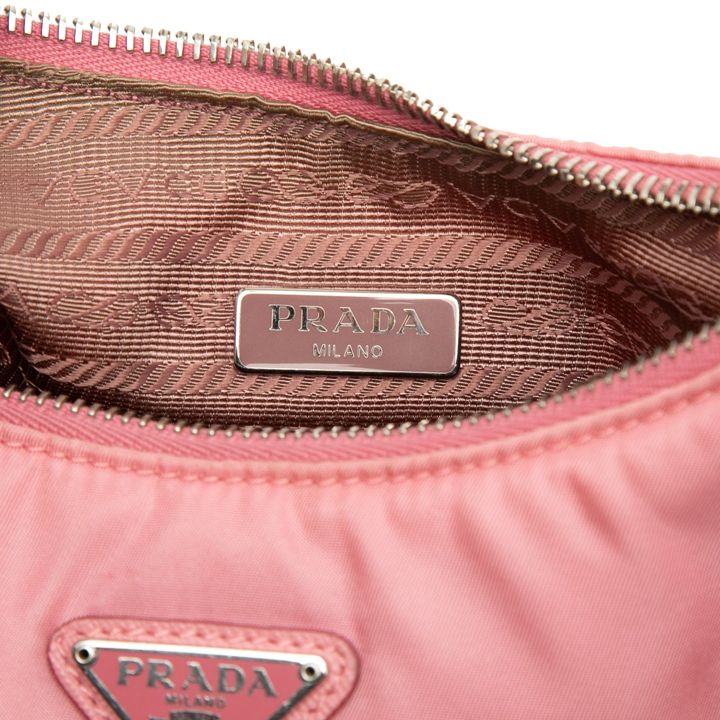 Prada Saffiano Trimmed Tessuto Re Edition 2005 Satchel