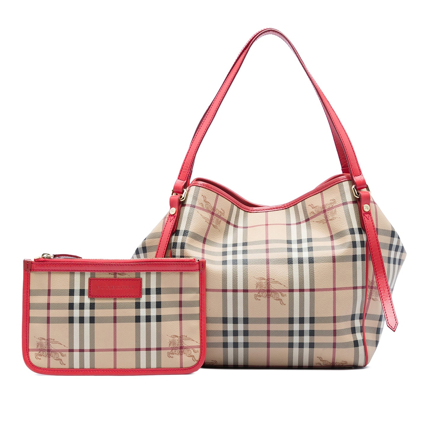 Burberry Small Haymarket Check Coated Canvas Canterbury Tote