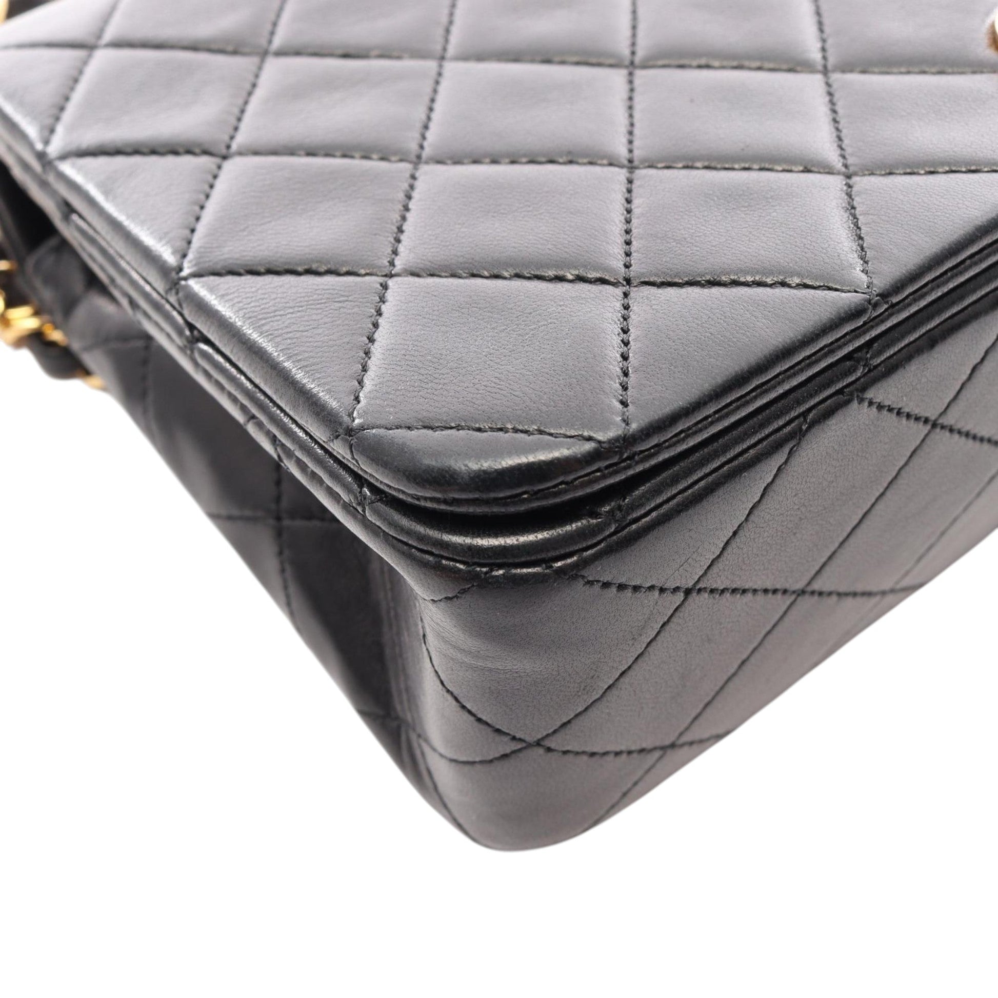 Chanel Small Quilted Lambskin CC Turnlock Full Single Flap