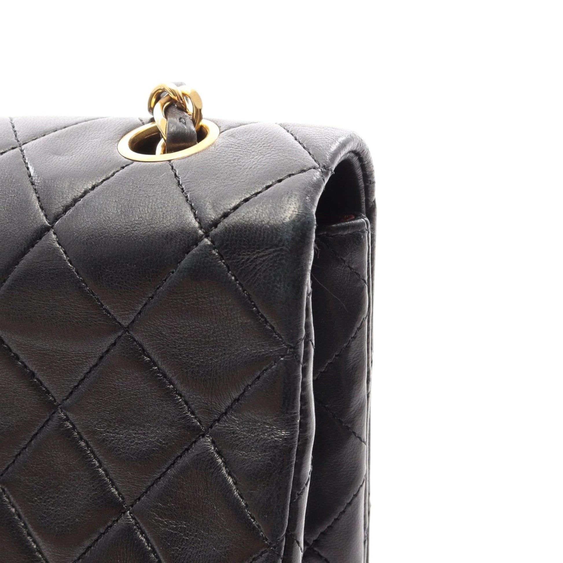 Chanel Small Quilted Lambskin CC Turnlock Full Single Flap