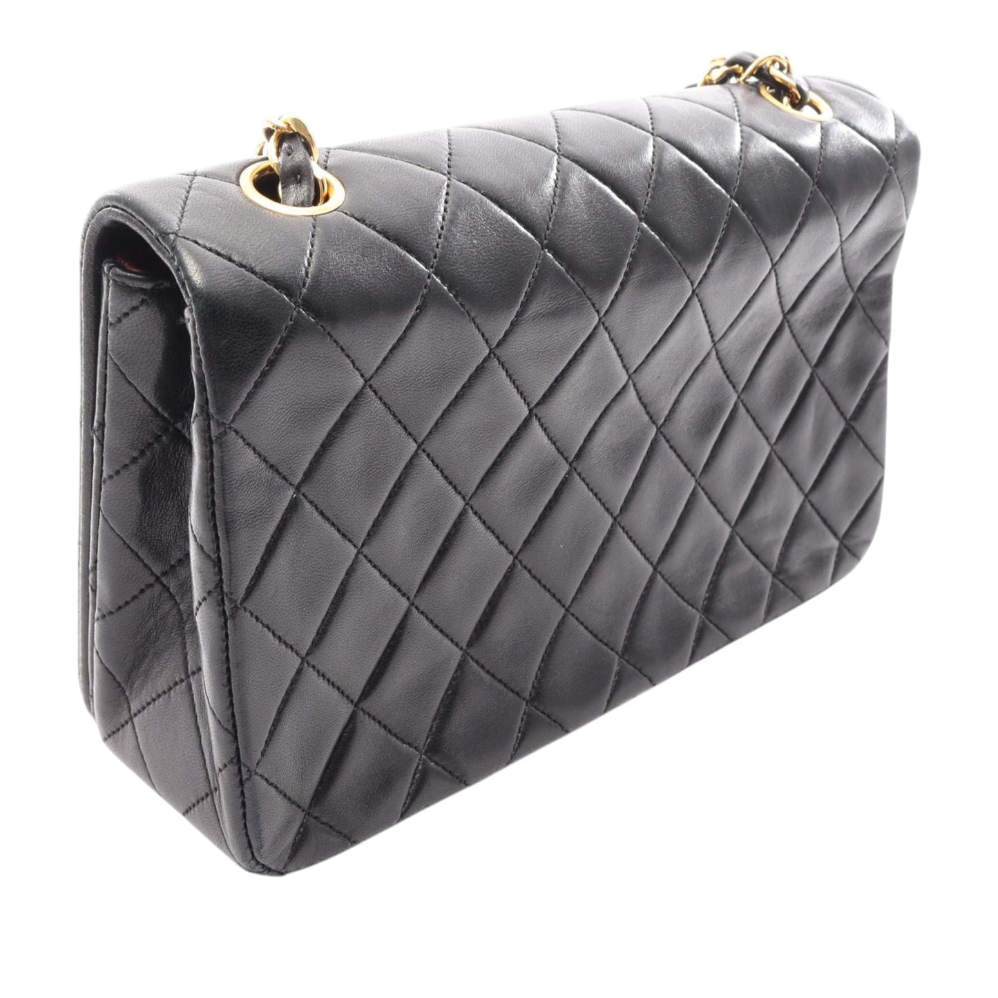 Chanel Small Quilted Lambskin CC Turnlock Full Single Flap