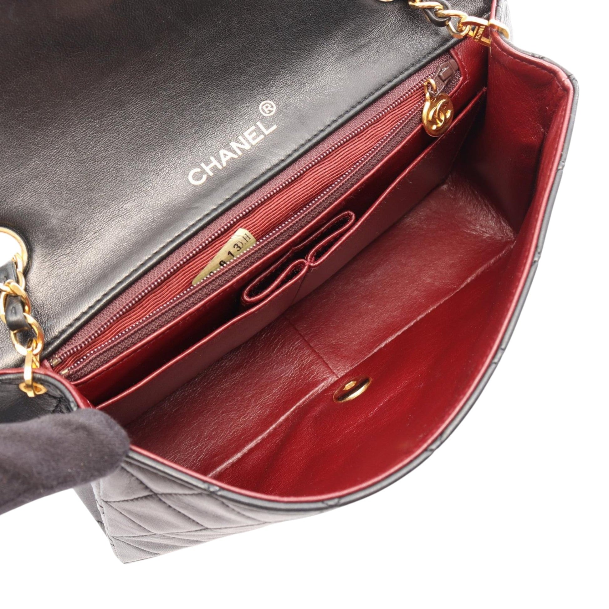Chanel Small Quilted Lambskin CC Turnlock Full Single Flap