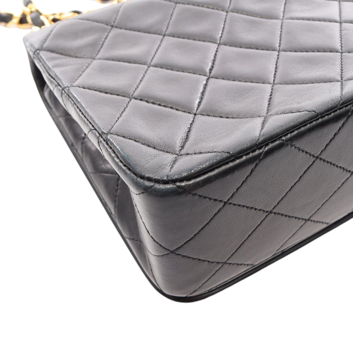 Chanel Small Quilted Lambskin CC Turnlock Full Single Flap
