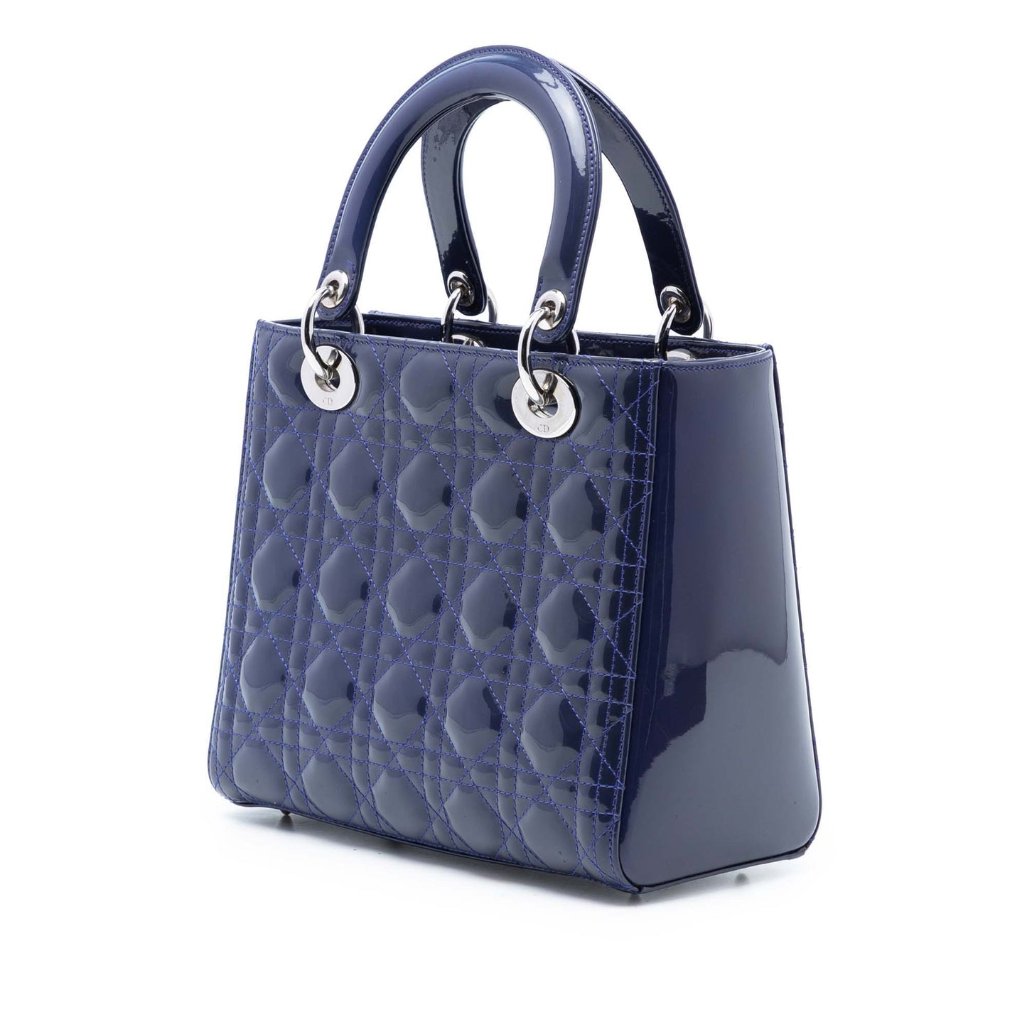 Dior Medium Patent Cannage Lady Dior