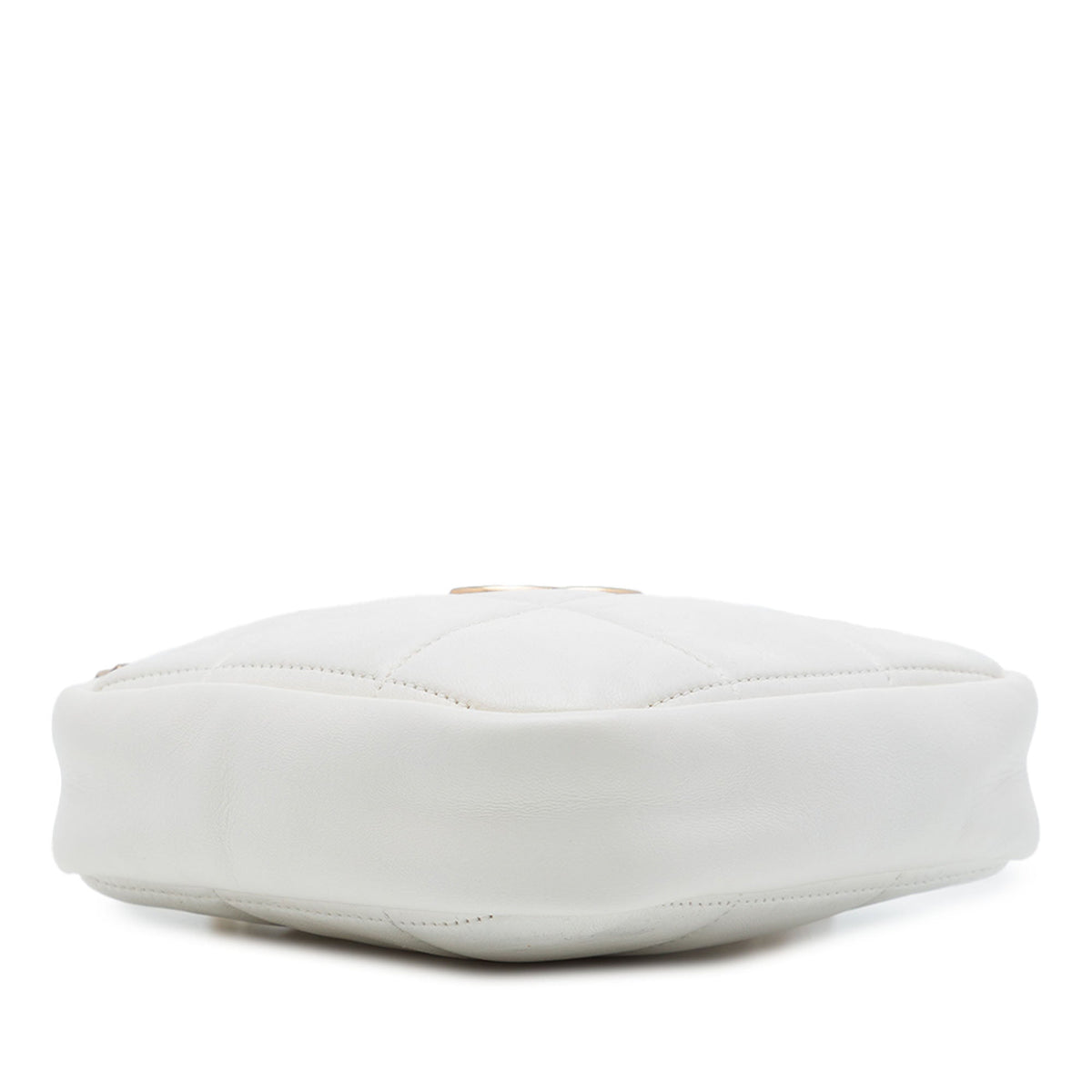 Chanel CC Quilted Lambskin Diamond Clutch with Chain