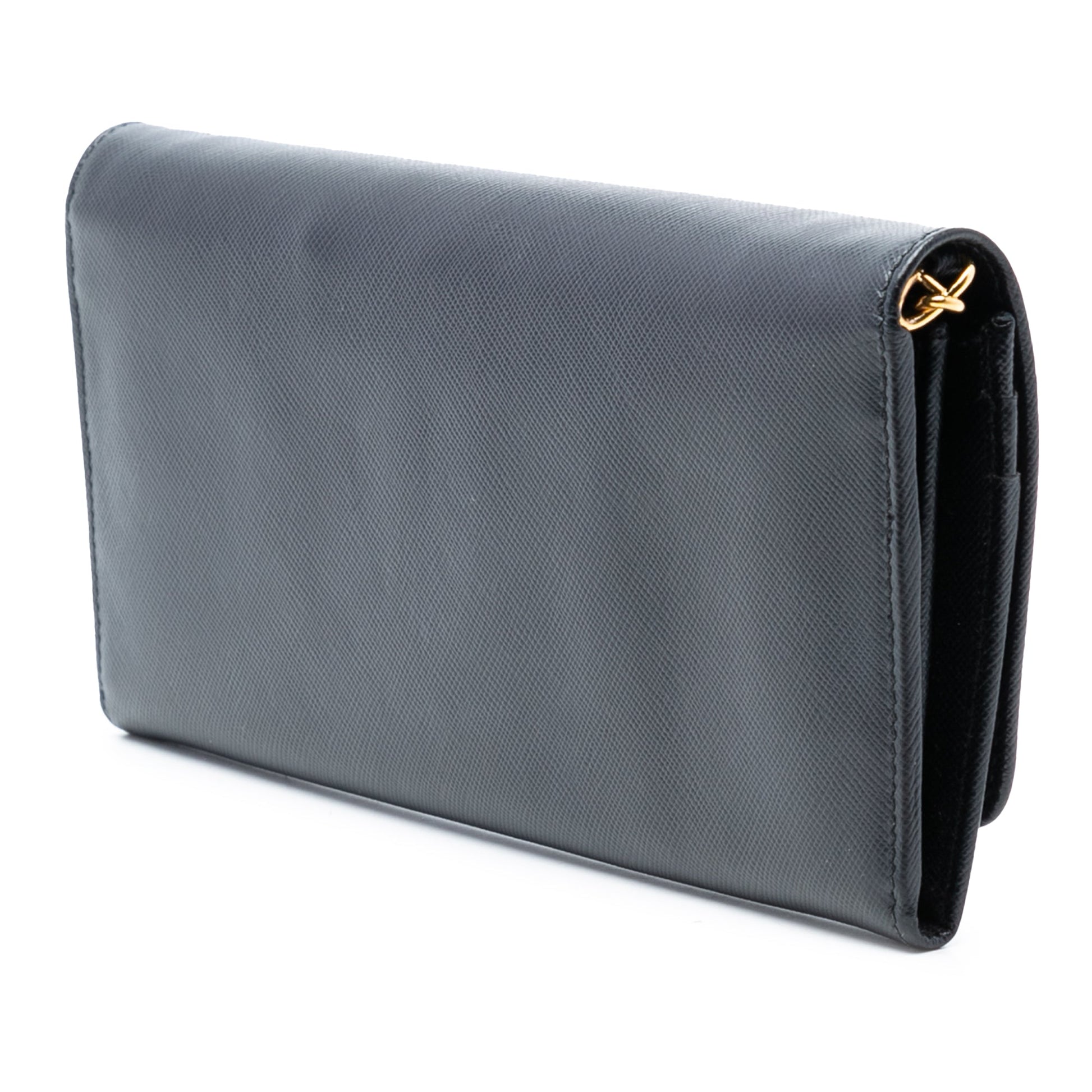 Prada Saffiano Lux Wallet On Chain