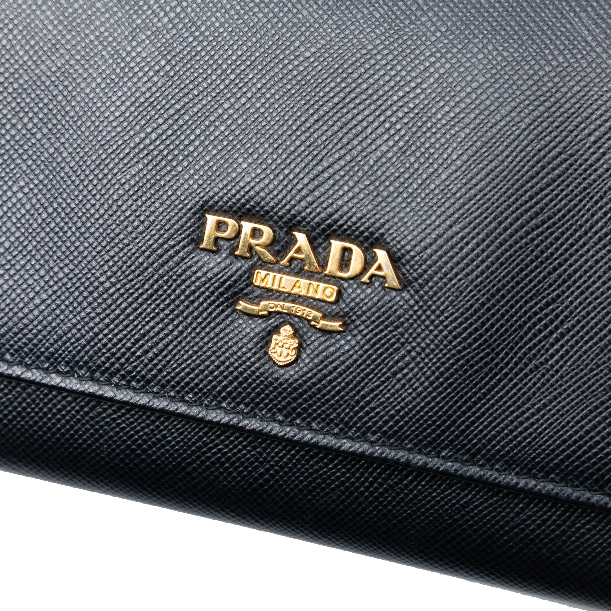 Prada Saffiano Lux Wallet On Chain