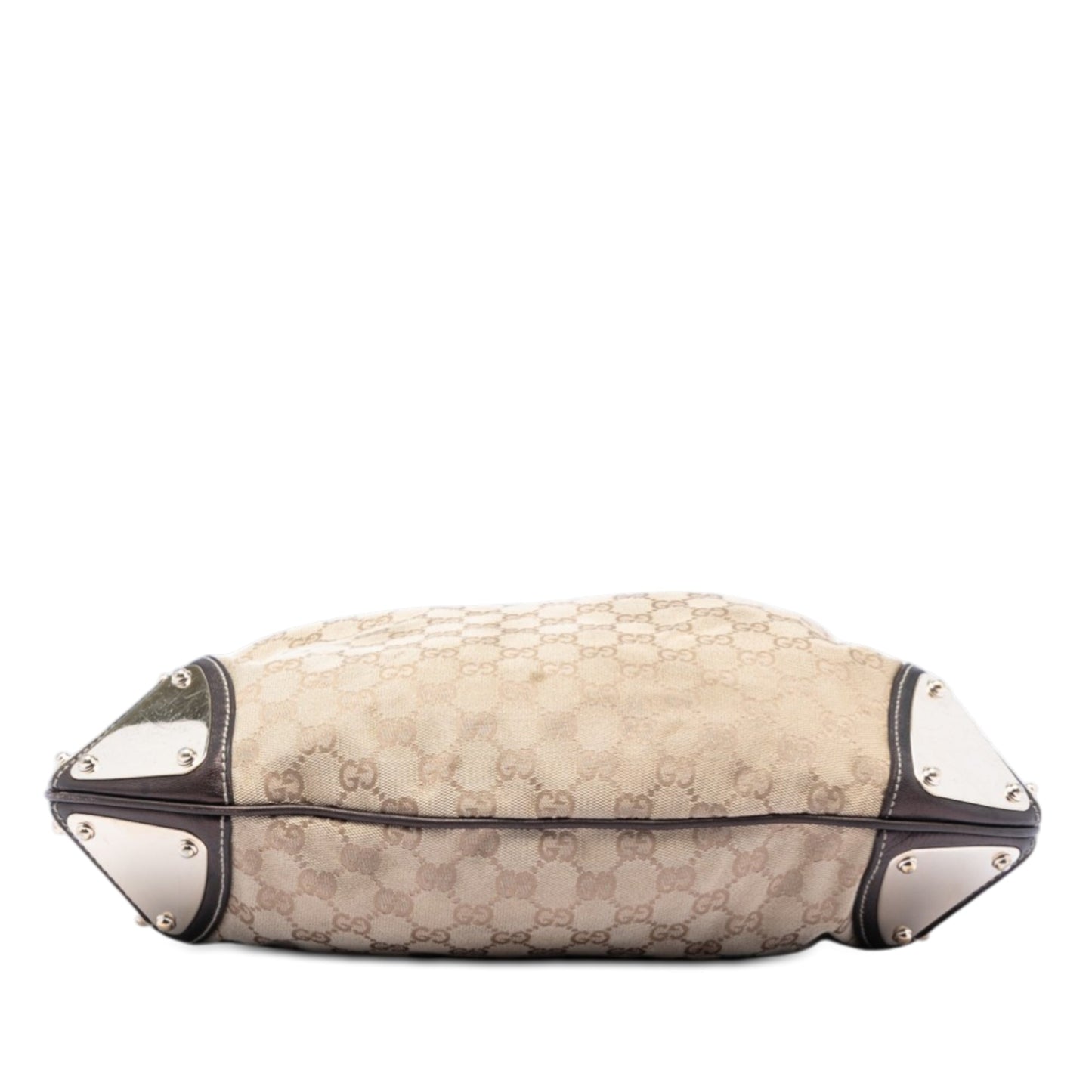 Gucci Medium GG Canvas Bamboo Indy Hobo