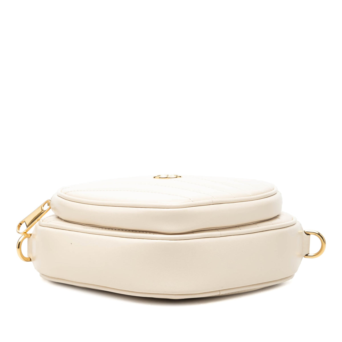 Gucci Mini Matelasse Diagonal Calfskin Interlocking G Heart Crossbody