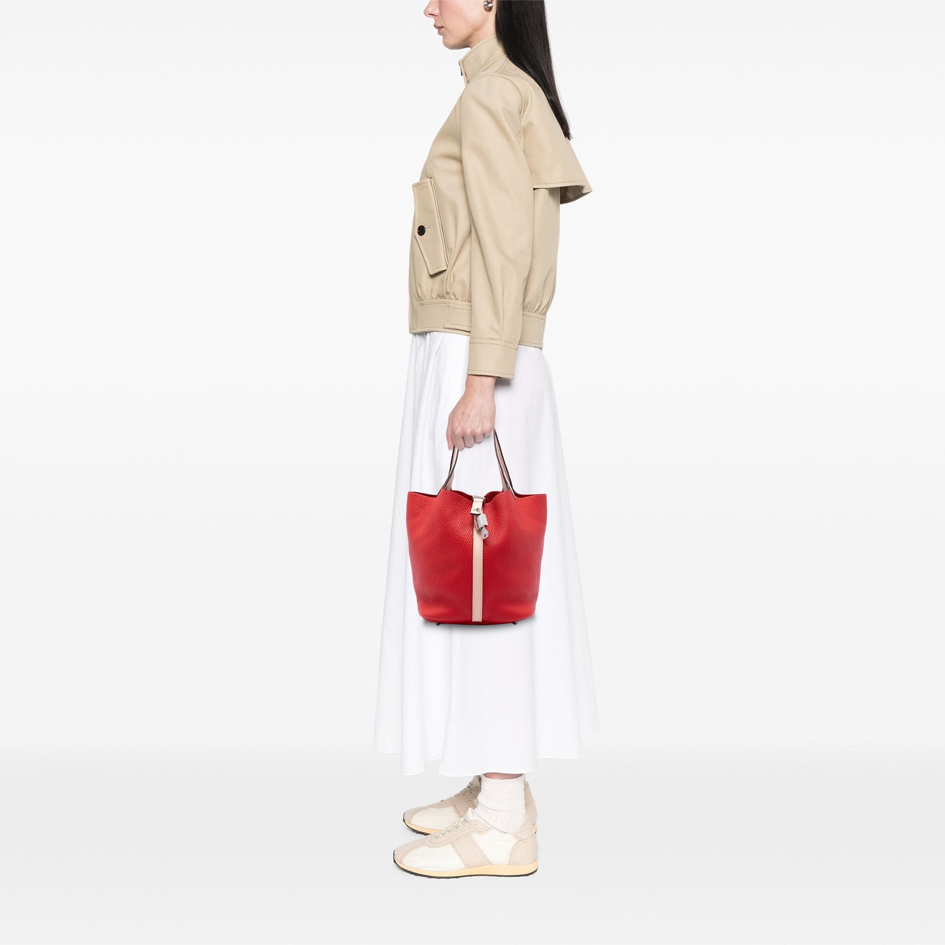 Hermès Bicolor Clemence and Swift Picotin Lock 22