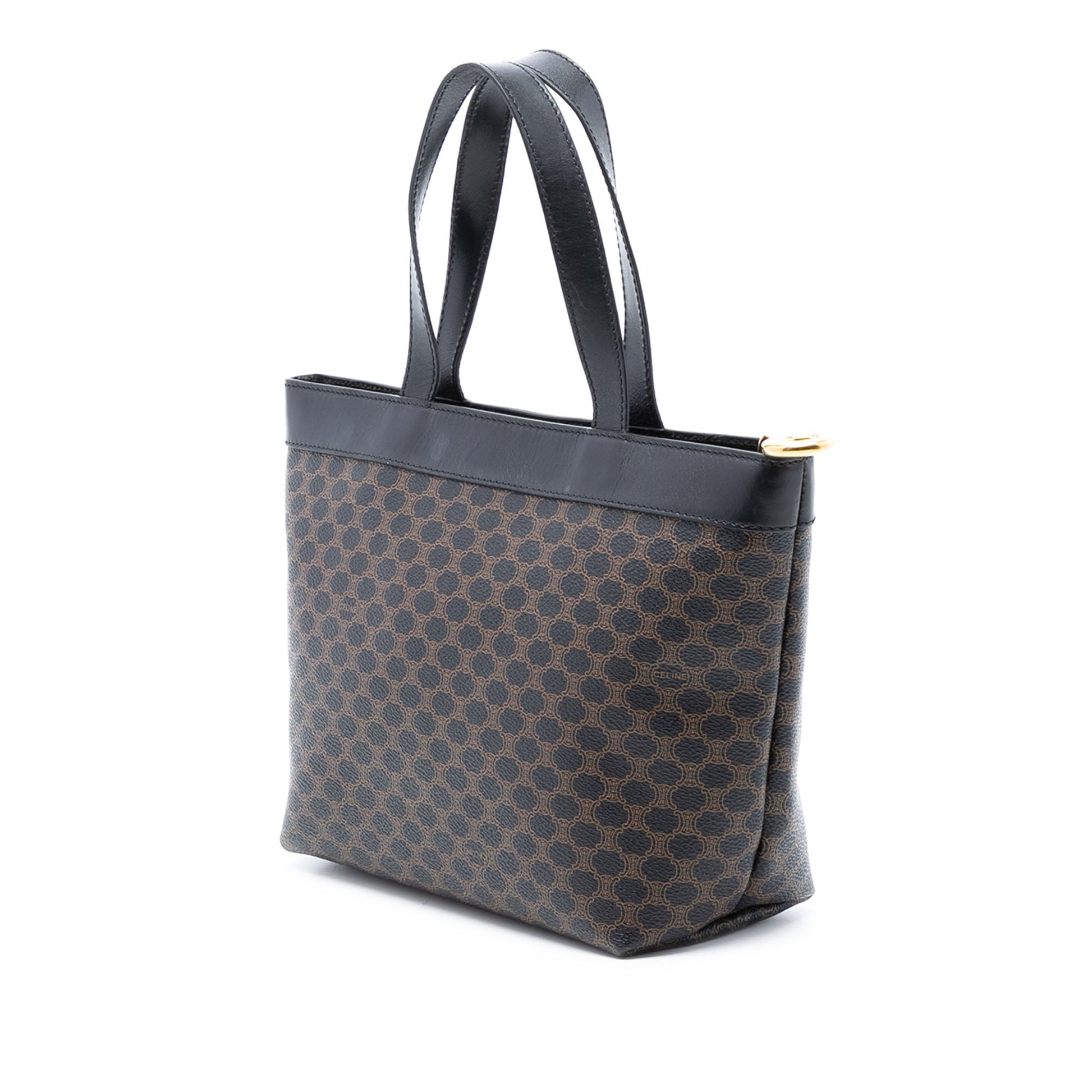 Celine Macadam Coated Canvas Handbag