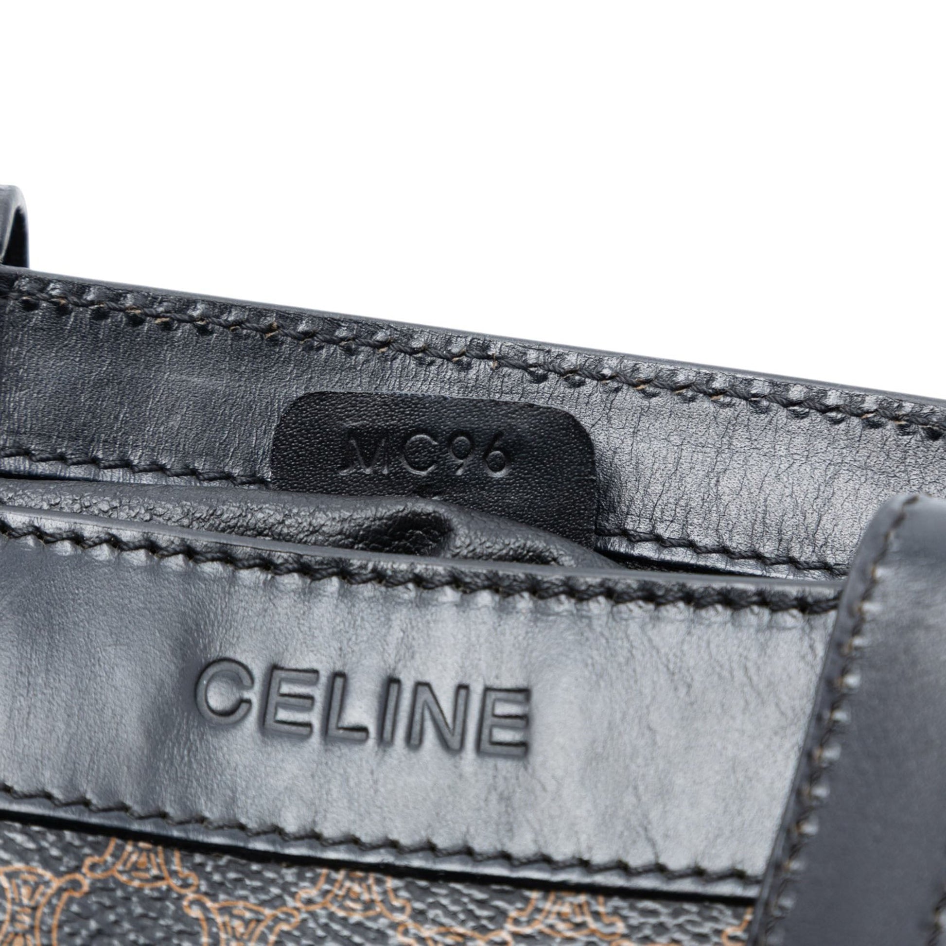 Celine Macadam Coated Canvas Handbag