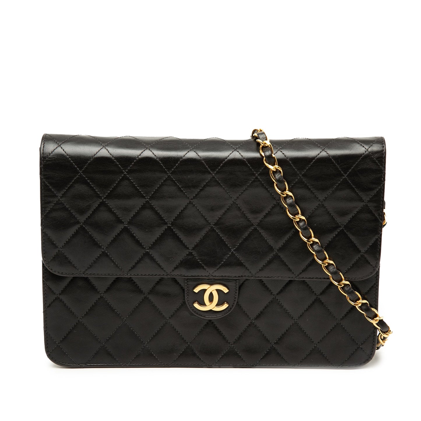 Chanel Medium CC Quilted Lambskin Single Flap