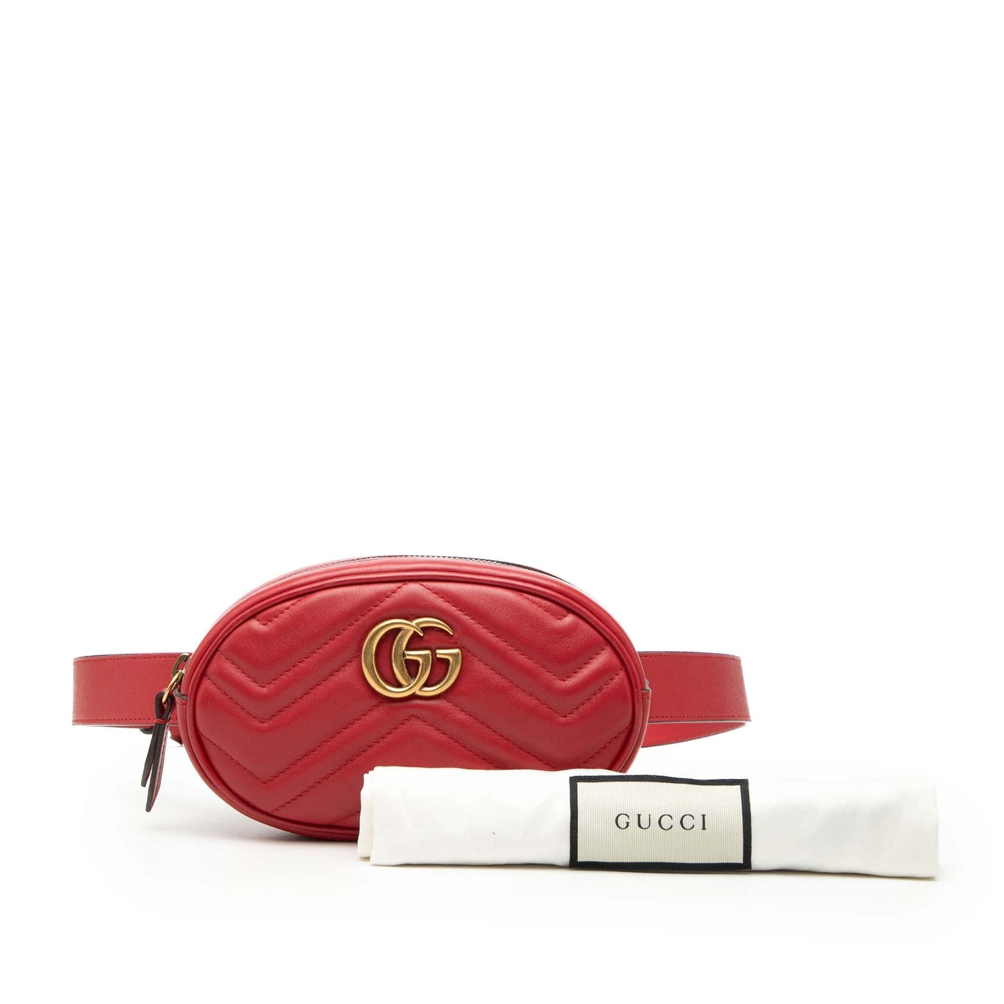 Gucci GG Marmont Matelasse Calfskin Belt Bag