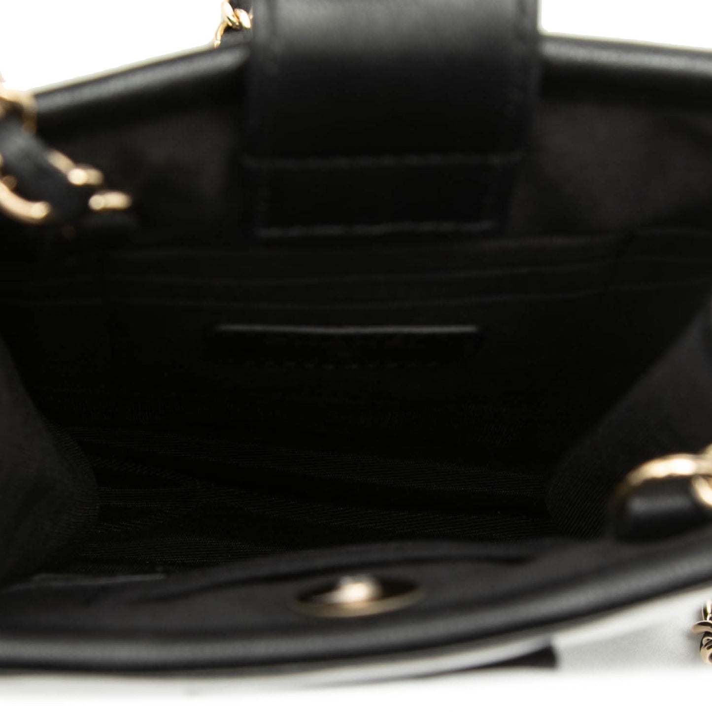 Tweed and PVC Phone Clutch with Chain