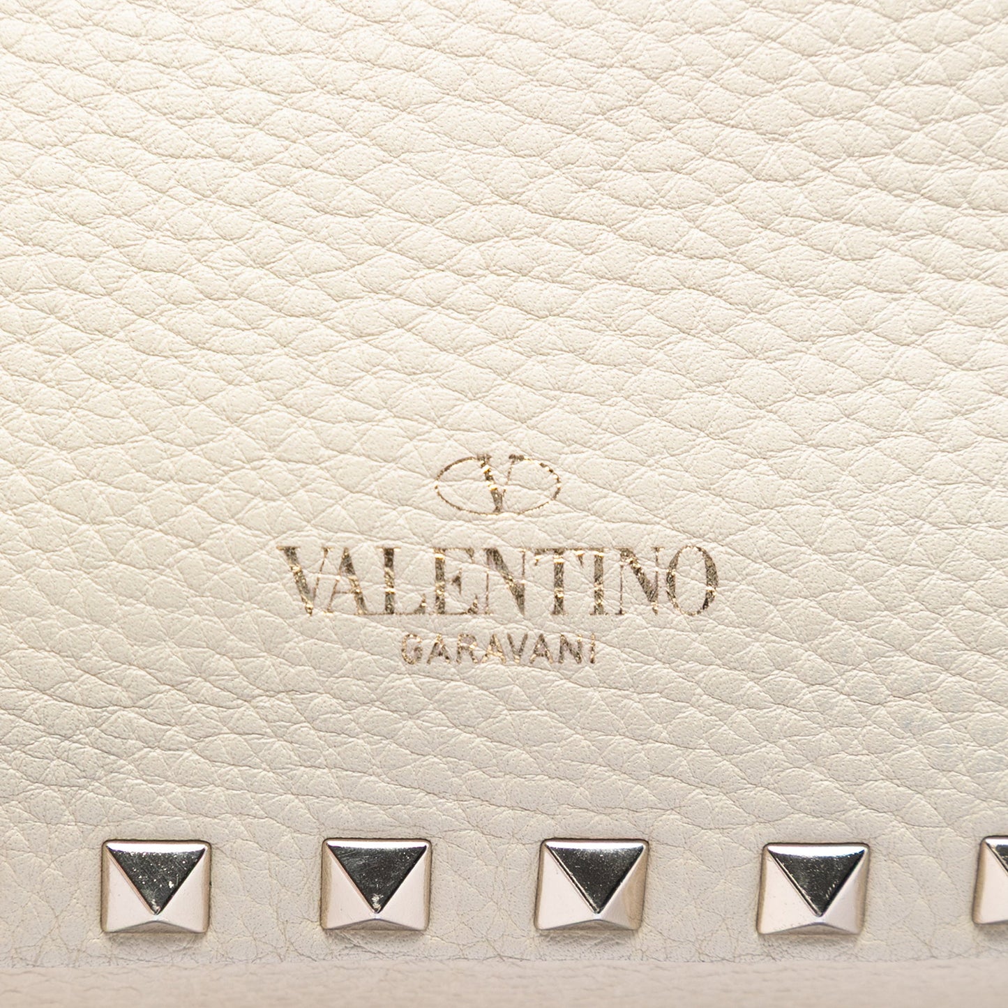 Valentino Mini Pebbled Calfskin Rockstud Trapeze Satchel