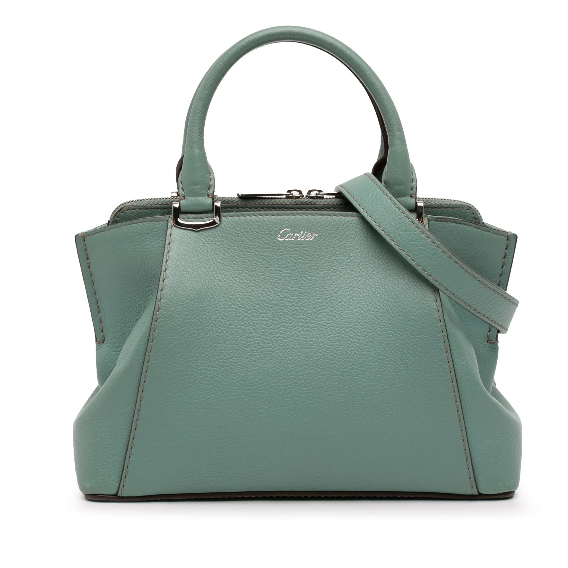 Cartier Small Leather C De Cartier Satchel