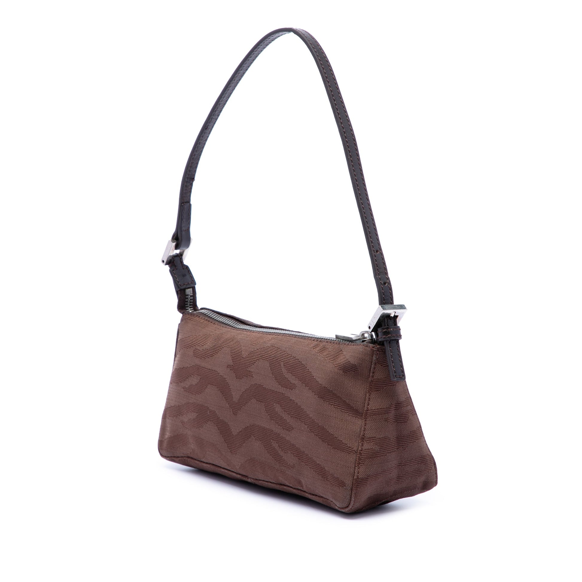 Fendi Zebra Print Canvas Pochette