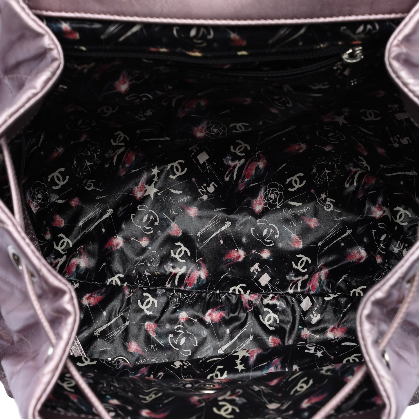 Chanel Quilted Iridescent Calfskin Ground Control Flap Backpack