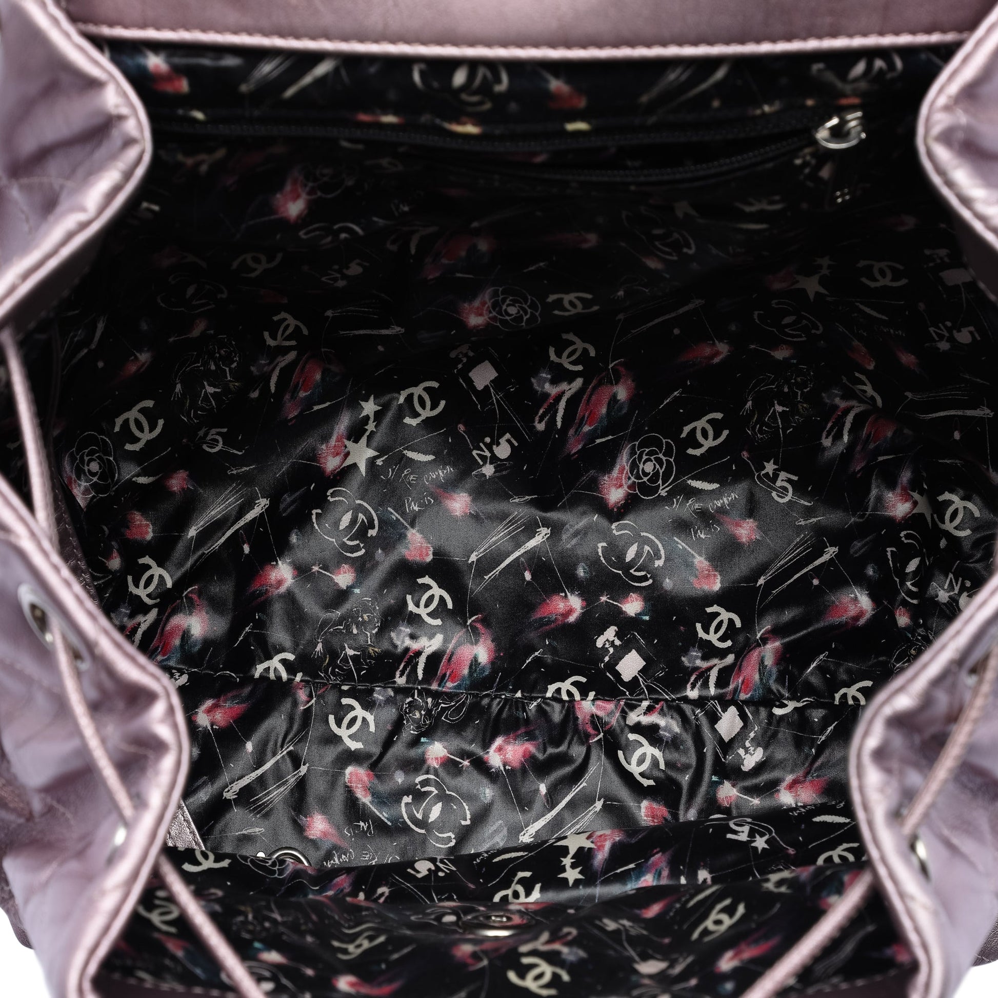 Chanel Quilted Iridescent Calfskin Ground Control Flap Backpack