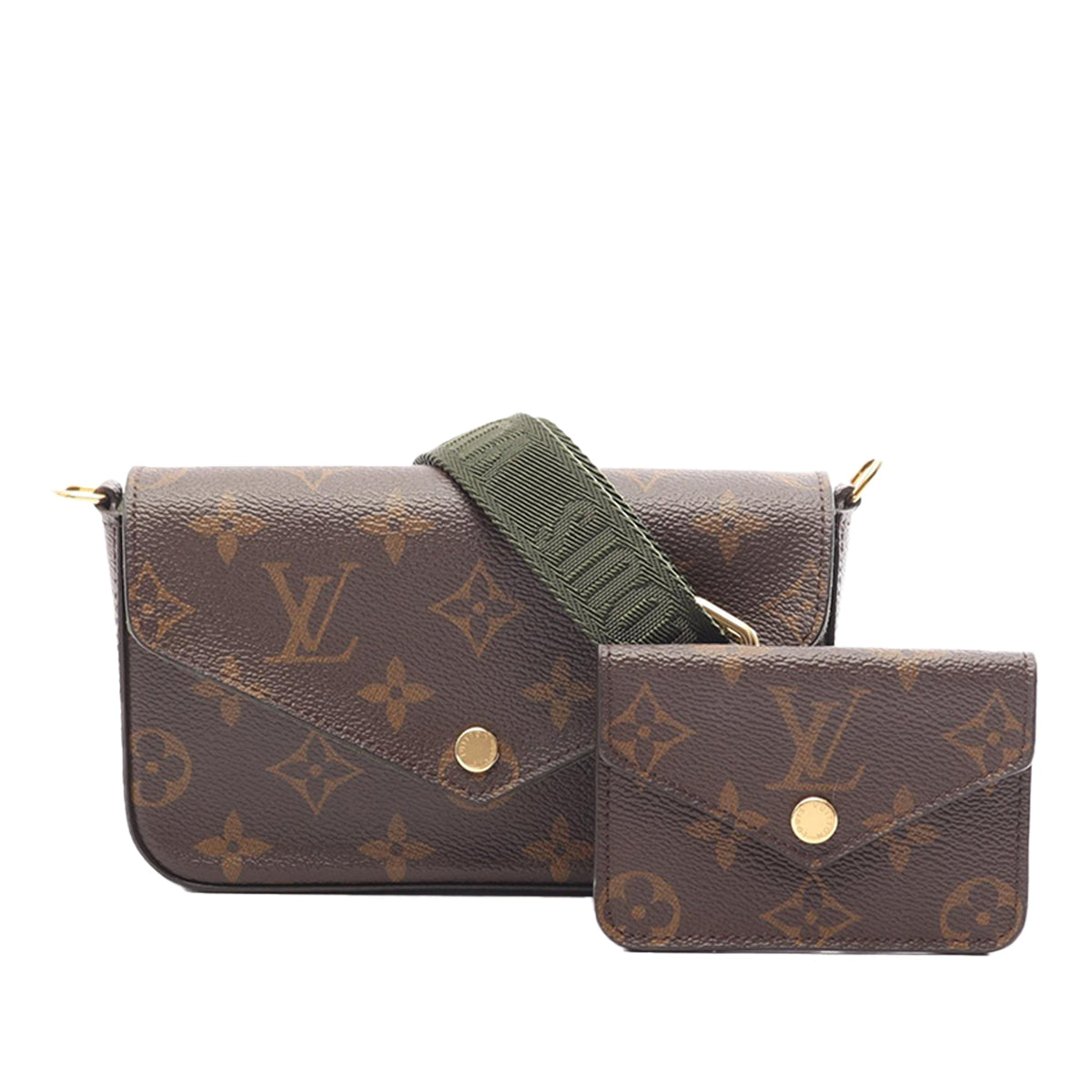 Louis Vuitton Monogram Felicie Strap And Go — Brown