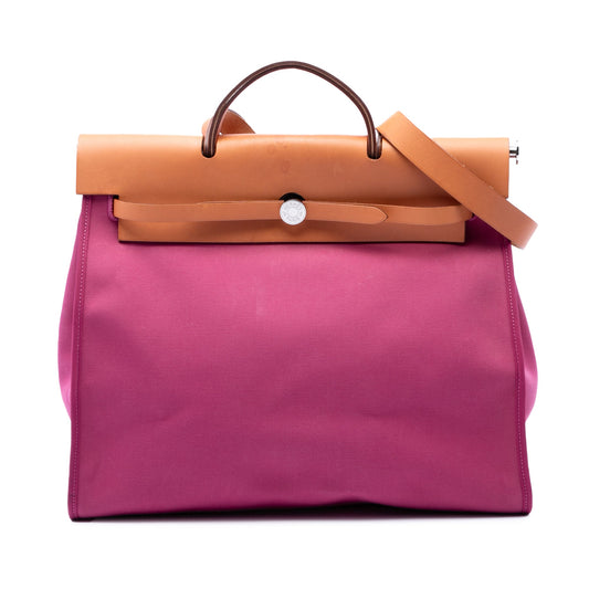 Hermès Toile Herbag Zip 39